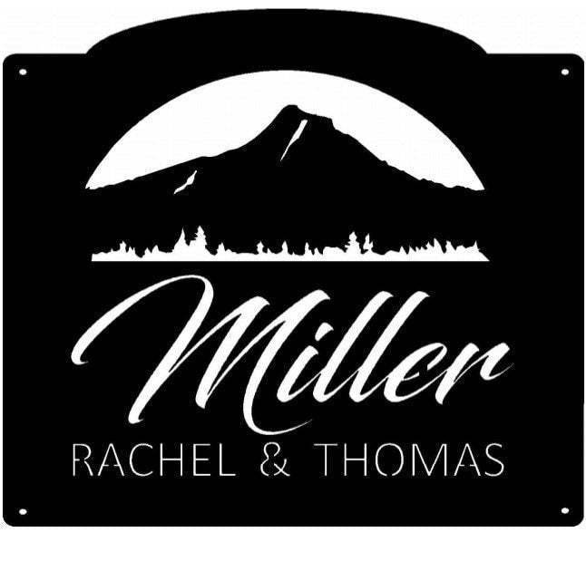 Metal Sign With Hunting Dog And Ducks In Grass Customized With Your Name Metal House Sign