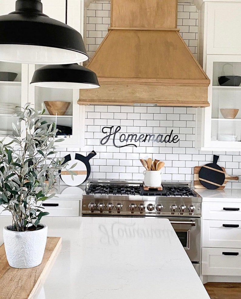 Homemade Metal Kitchen Sign Homemade Text Sign Kitchen Decor