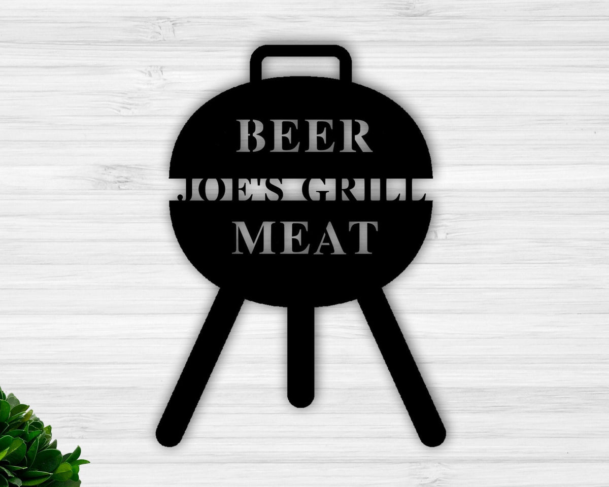 Custom Bbq Sign Grilling Gifts Signs Personalized Outdoor Kitchen Metal Signgrill Gifts For Dad Personalized Metal Sign For Outdoor