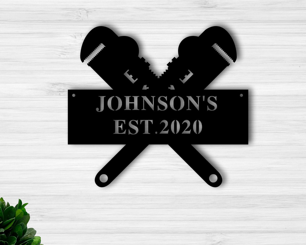 Personalized Name Sign Custom Metal Name Sign Personalized Business Sign.