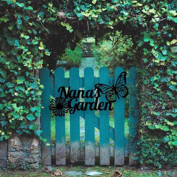 Garden Cut Metal Sign