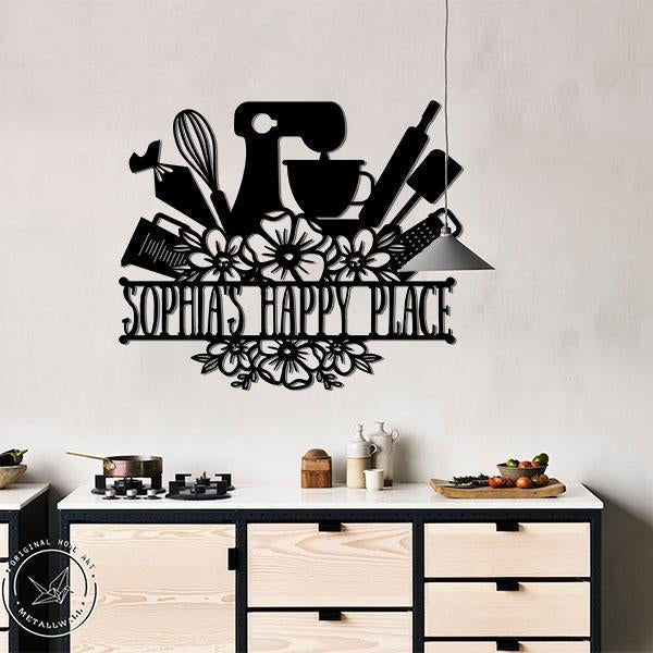 Baking Lovers Cut Metal Sign