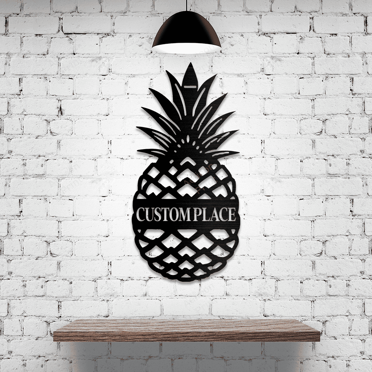 Hello Pineapple Front Door Sign Cut Metal Sign Metal House Sign
