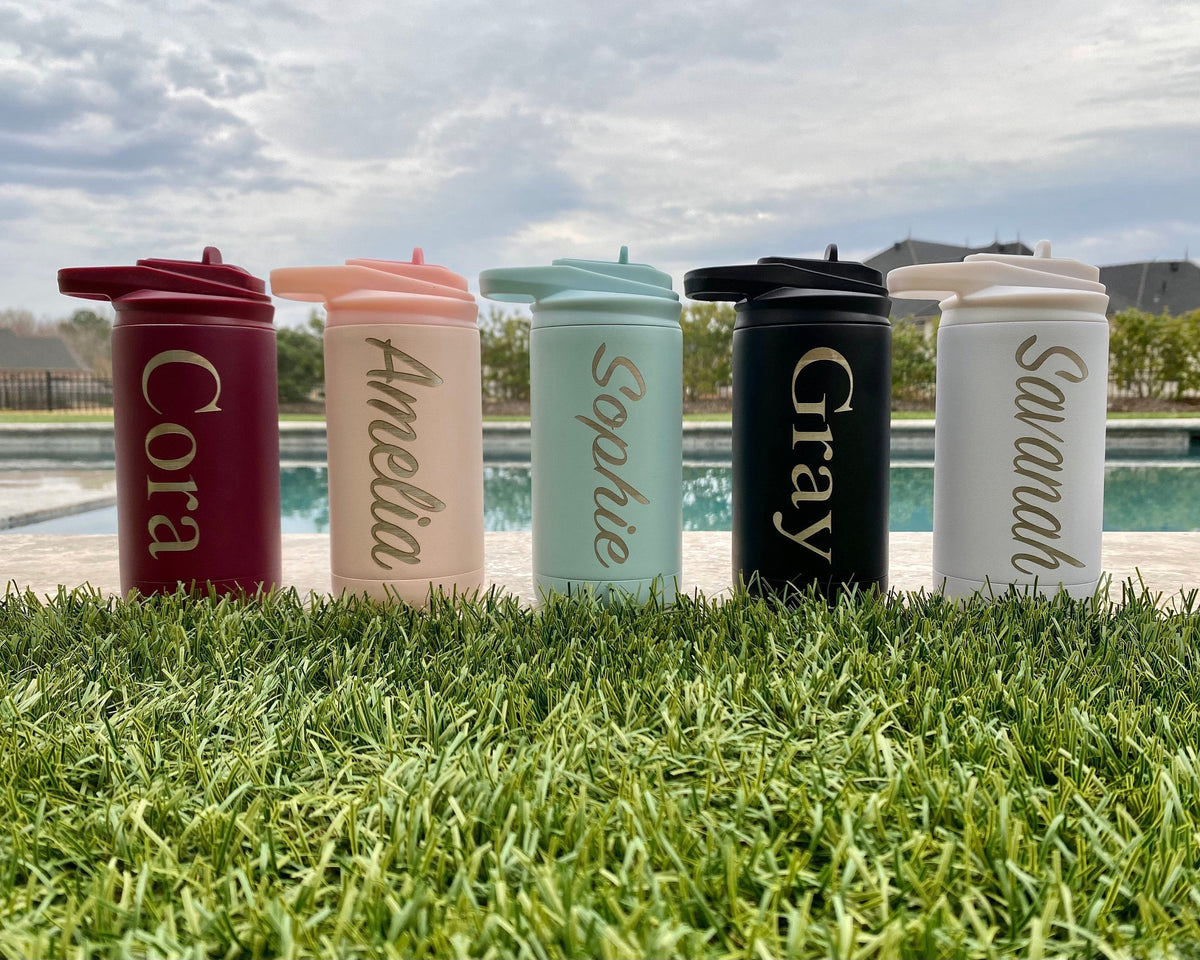 Engraved Kids Water Bottle Personalized Boy And Girl Water Bottles 12oz Water Bottle