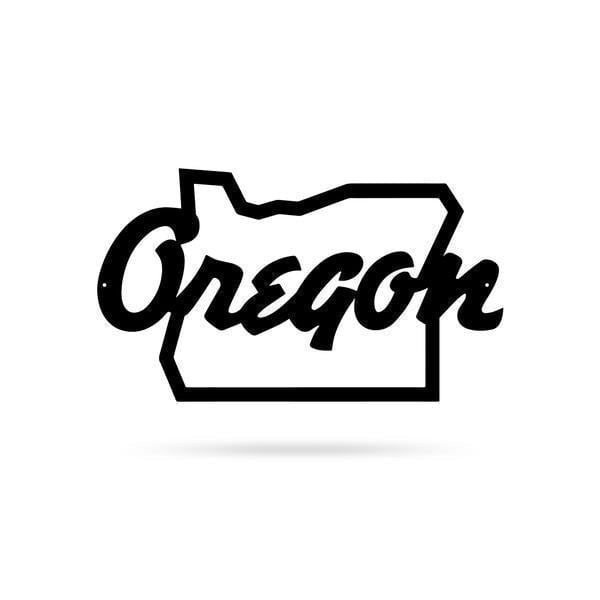 Oregon Cut Metal Sign Metal House Sign