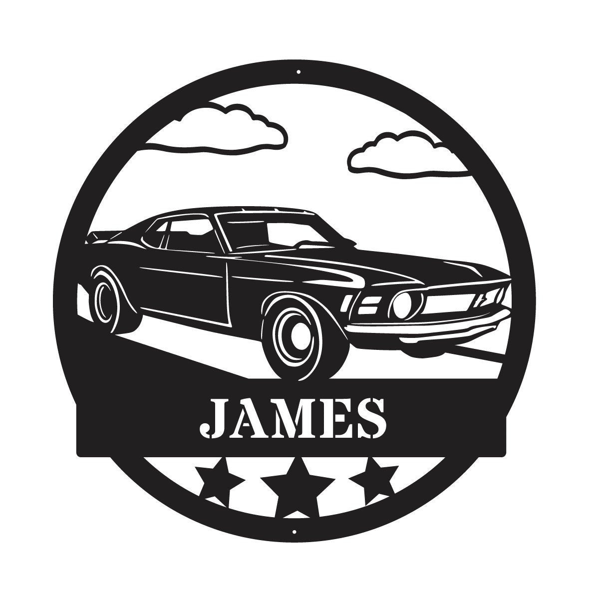 Mustang Classic Car Metal Sign