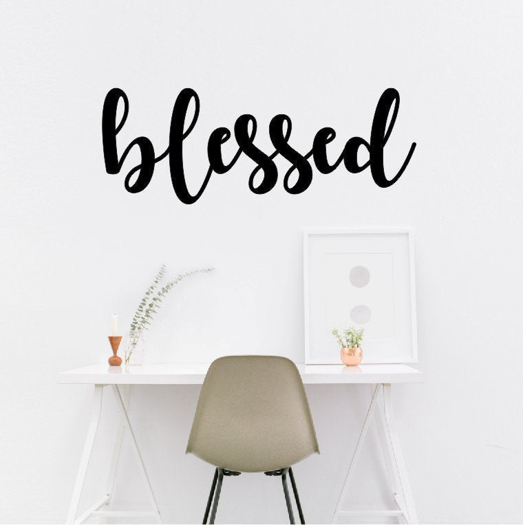 Blessed Blessed Wall Decor Metal Wall Decor Blessed Words 004