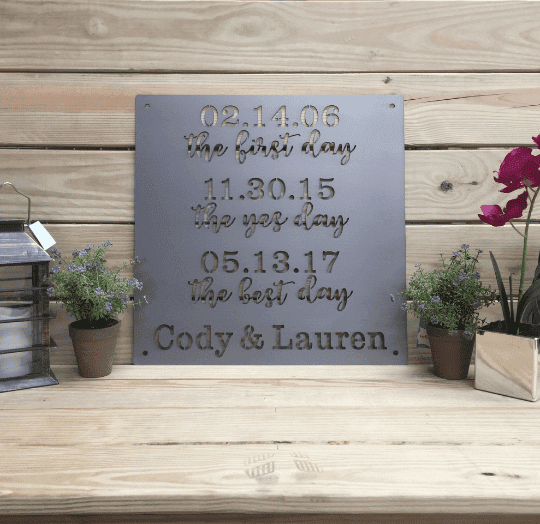 What A Difference A Day Makes Cut Metal Sign Metal House Sign