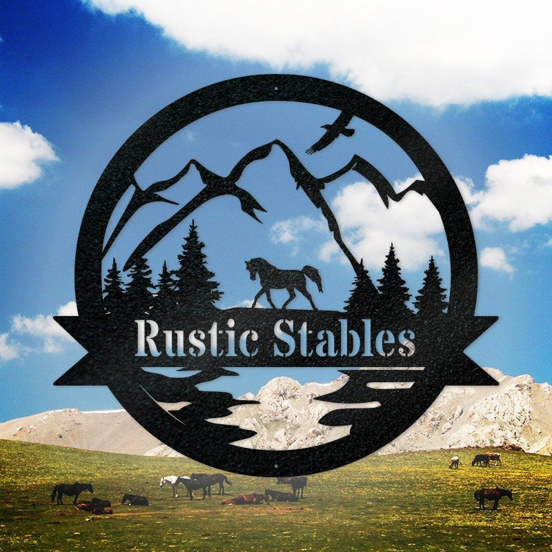 Horse Pasture Sign e Metal Sign