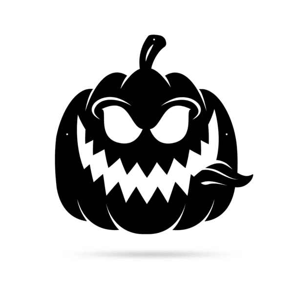 Halloween Evil Pumpkin Cut Metal Sign Metal House Sign
