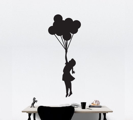 Balloon Girl Banksy Balloon Girl Metal Sign Modern Modern Wall Hanging Balloon 001