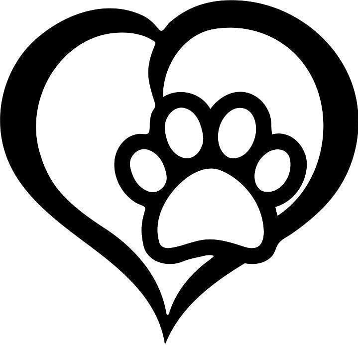 Dogs Cats Love Paw Print Heart And Paw Pet Lover Metal Sign Stainless Steel Weatherproof Wall Decor Garage Art Cut Metal Sign