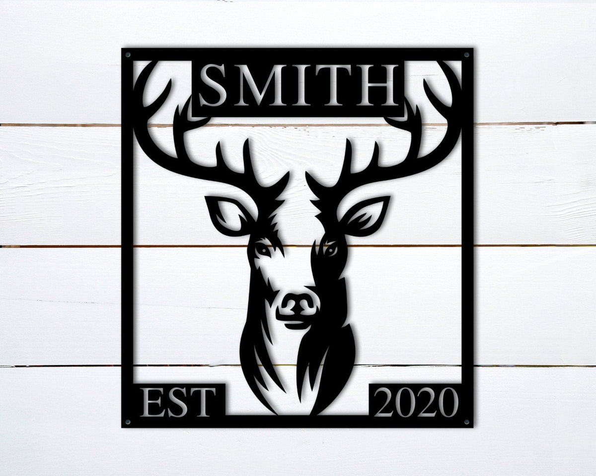 Custom Metal Hunting Signpersonalized Hunting Giftshunter Giftsgift For Himmetal Deer Signdeer Name Metal Signcabin Signdeer Camp