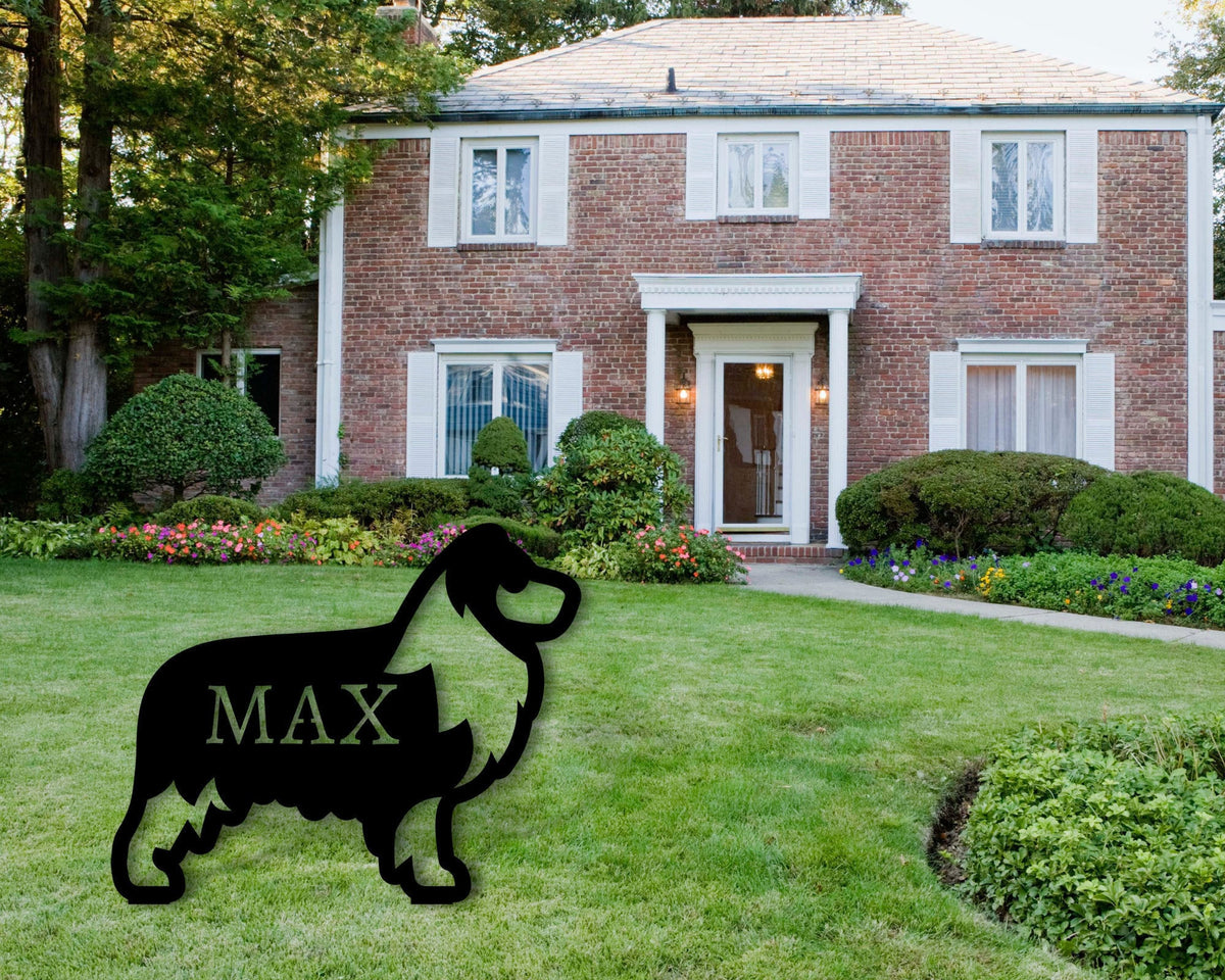 Australian Shepherd Sign Front Yard Dog Sign Front Yard Sign Australian Shepherd Metal Sign Dog Sign Dog Lover Sign Pet Owner Gift