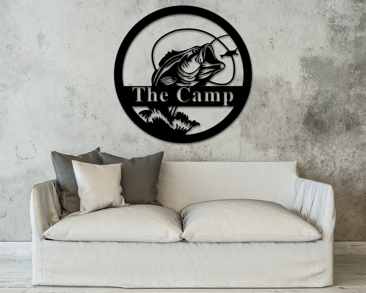 Father's Day Gift For Dad First Fathers Day Gift Custom Metal Sign Fishing Outdoor Gift From Wife Gift From Daughter Father
