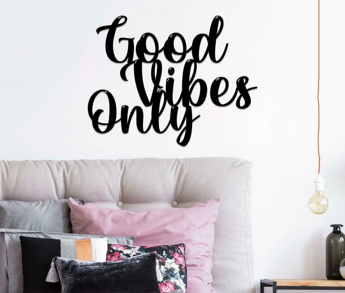Good Vibes Only Metal Wall Decorationmetal Wall Sign Metal Wall Hangings Office Wall Deco Living Room Decor Wall Art