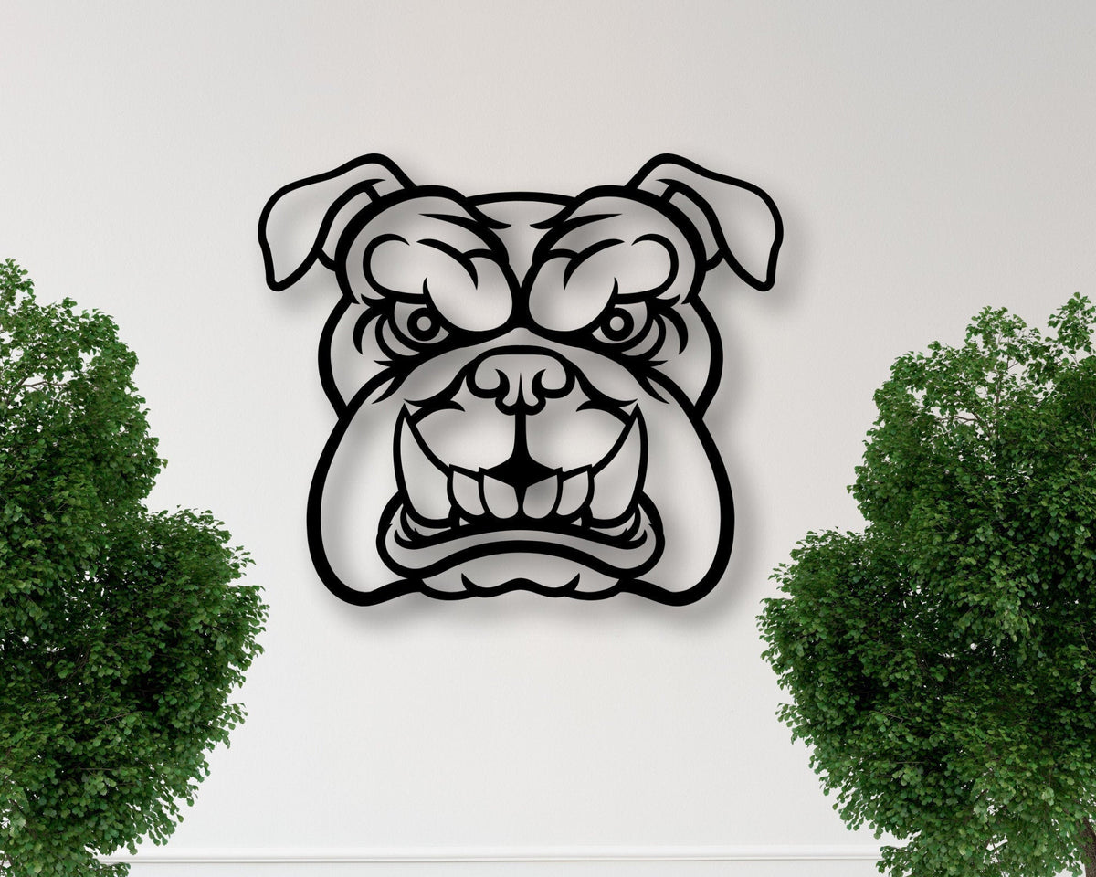 Bulldog Bulldogs Metal Sign Bulldogs Door Hanger Dog Metal Art Bulldog Fans Metal Decorenglish Bulldog Art Metal Signs