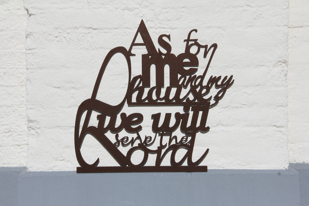 Bible Verse Wall Decor As For Me And My House Large Hanging Scripture