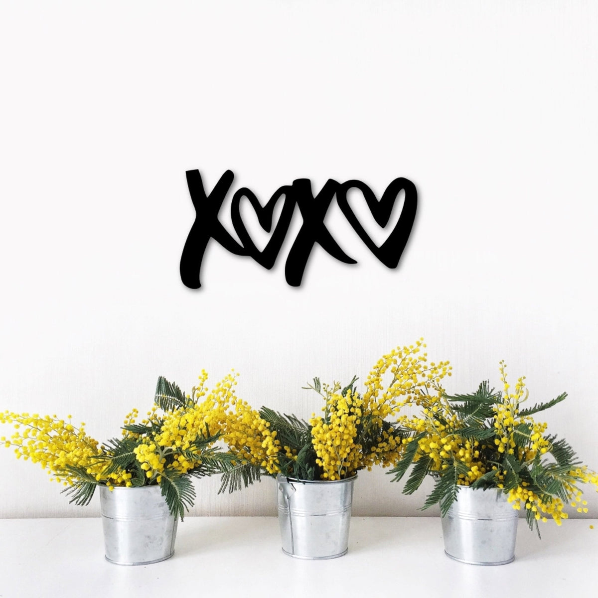 Love Xoxo Sign Hugs And Kisses Valentine's Decor Master Bedroom Decor Heart Decor Metal Cutout Love Sign