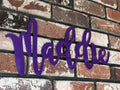 Metal Childs Name Sign Metal Sign Cut Metal Sign Wall Metal Sign