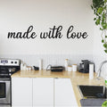 Made With Love Kitchen Wall Decor Metal Kitchen Wall Decor Script Words