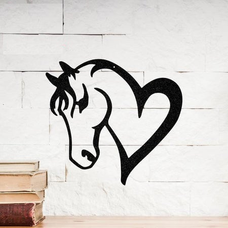 Horse Heart Customized Metal Signs Custom Metal Sign Custom Signs Metal Sign
