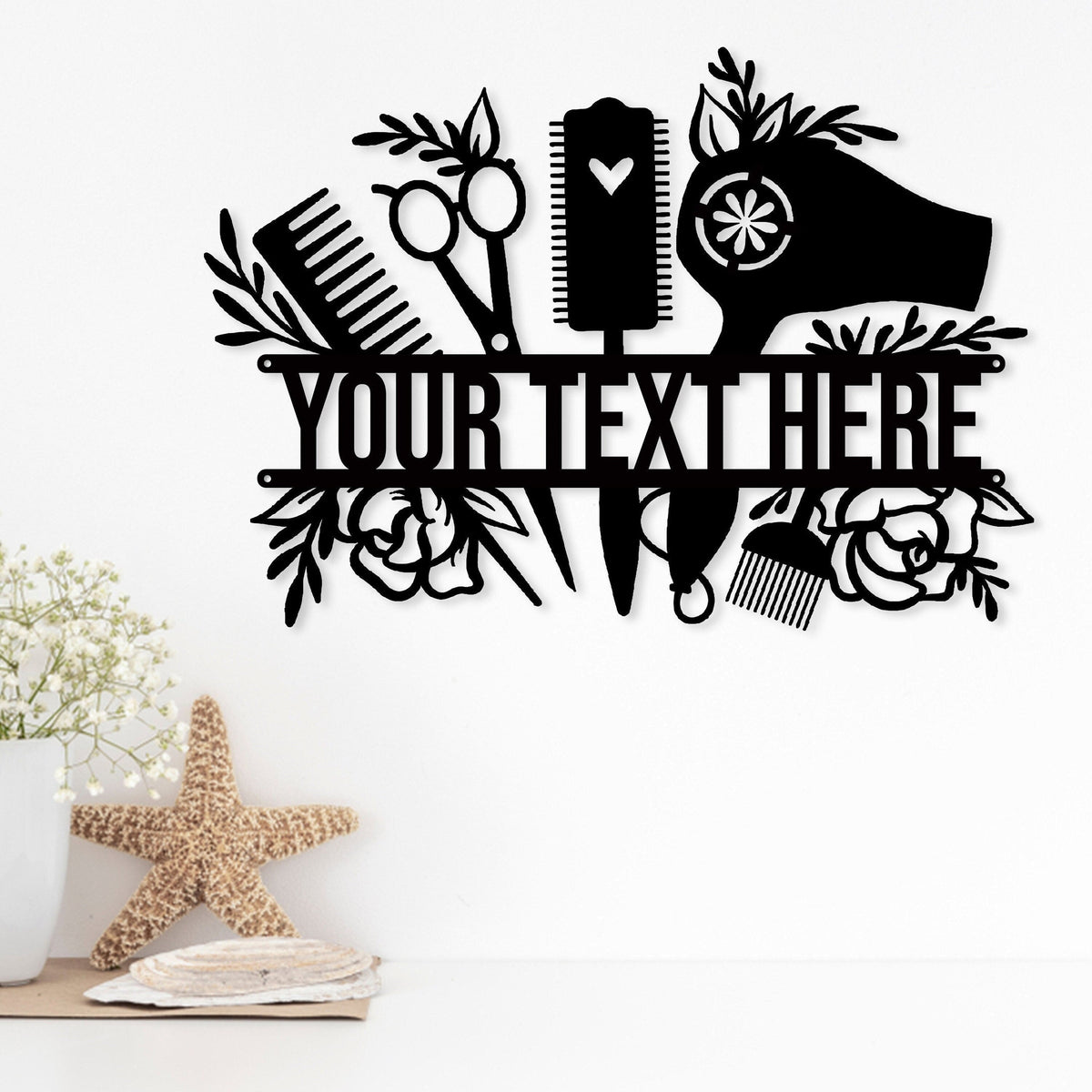 Hair Stylist Salon Metal Sign Gift For Hairdresser Barber Gift Blow Dryer Metal Sign Hair Stylist Giftsalon Decor