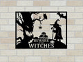 Beware Of The Witches Metal Sign Halloween Metal Sign Pumpkin Metal Sign Horror Day Decor Halloween Day Decor Wall Hanging Gifts