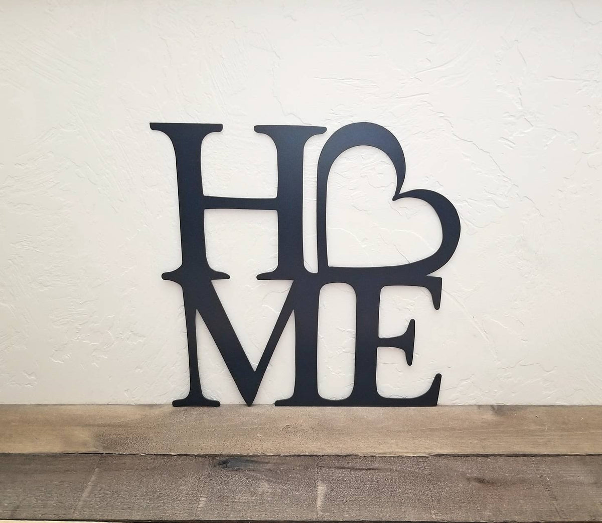Heart Home Sign Metal Wall Decor Home Word With Heart Living Room Decor Word Art Cutout Housewarming Home Sign
