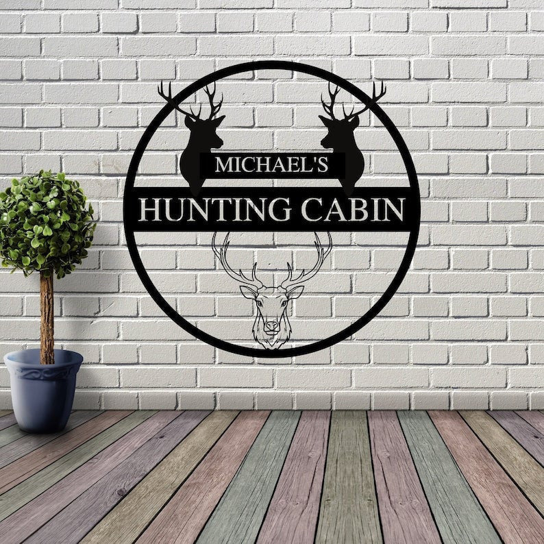 Custom Hunting Man Cave Sign Camp Sign Man Cave Metal Signs Man Cave Sign Personalized Man Cave Sign Metal Custom Man Cave Sign