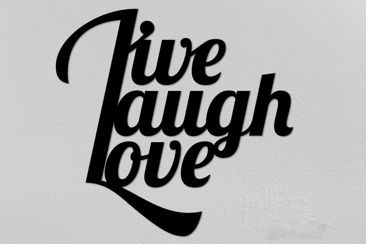 Live love laugh Christmas Gifts Typography Living Room Wedding Gift Modern Wall Decoration