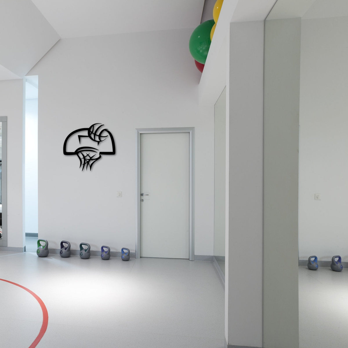 Basketball Hoop Sign Kids Room Decor Basketball Coach's Gift Sports Decor Father's Day Gift For Him Sports Sign