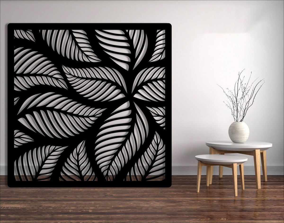 Metal Decorative Panel Fence Privacy Screen Leaf Outdoor Or Indoor Dp6