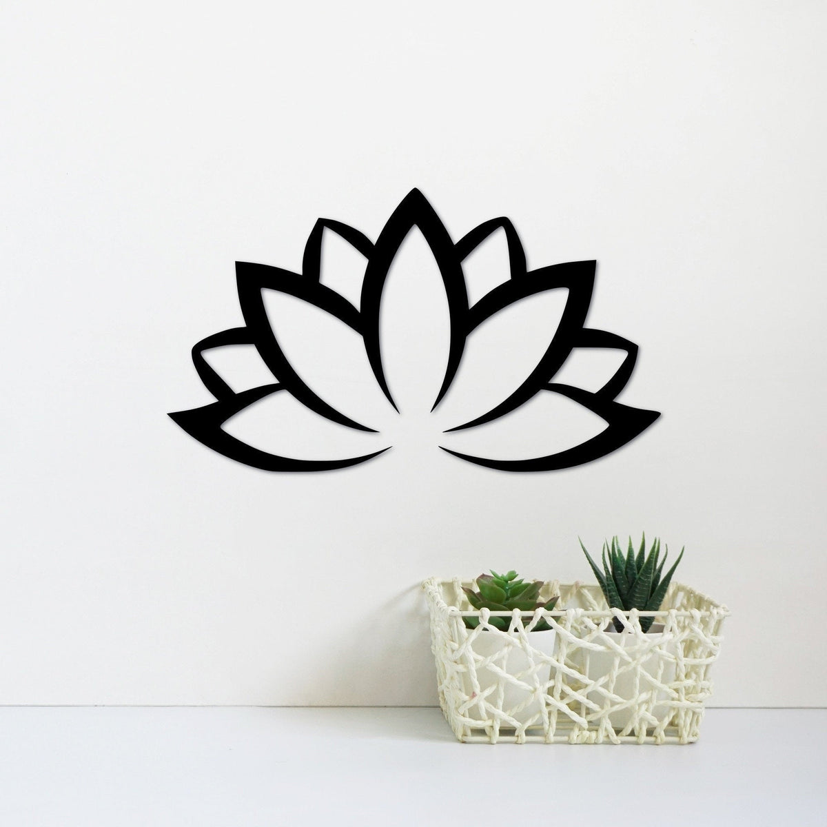 Lotus Flower Sign Lotus Flower Art Namaste Yoga Studio Decor Metal Lotus Flower Design Water Lily Flower Decor
