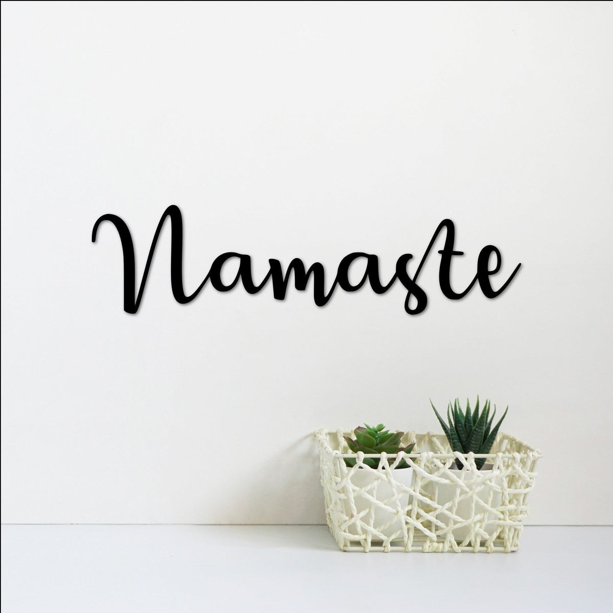 Namaste Sign Namaste Word Art Yoga Studio Decor Namaste Gift Namaste Metal Signmeditation Yoga Sign