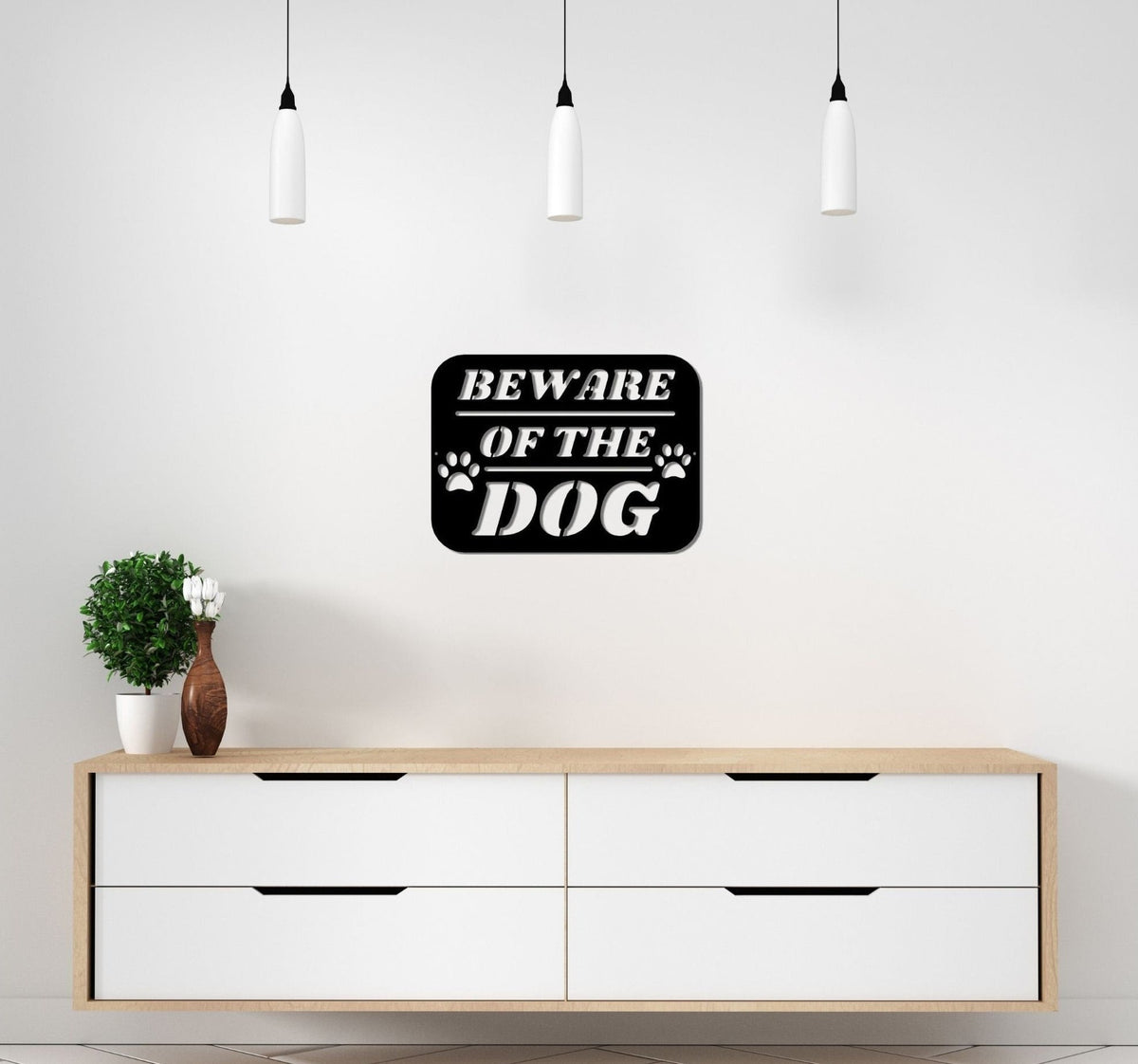 Beware Of The Dog Sign Metal Dog Sign Front Gate Dog Sign Front Door Dog Sign Non Rust Metal Sign Outdoor/ Indoor Metal Sign Wall Sign