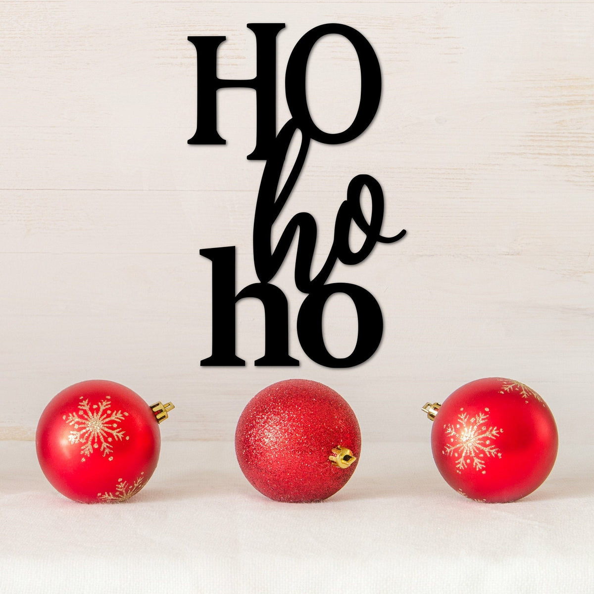 Ho Ho Ho Metal Sign Christmas Decor Metal Rustic Holiday Decor Christmas Sign Metal Door Hanger Santa Sign Winter Decor