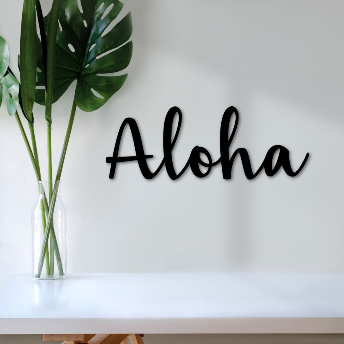 Aloha Metal Sign Wall Decor Entryway Sign Beach Art Hawaii Decor Metal Aloha Sign Hawaiian Gift Metal Word Art From Hawaii
