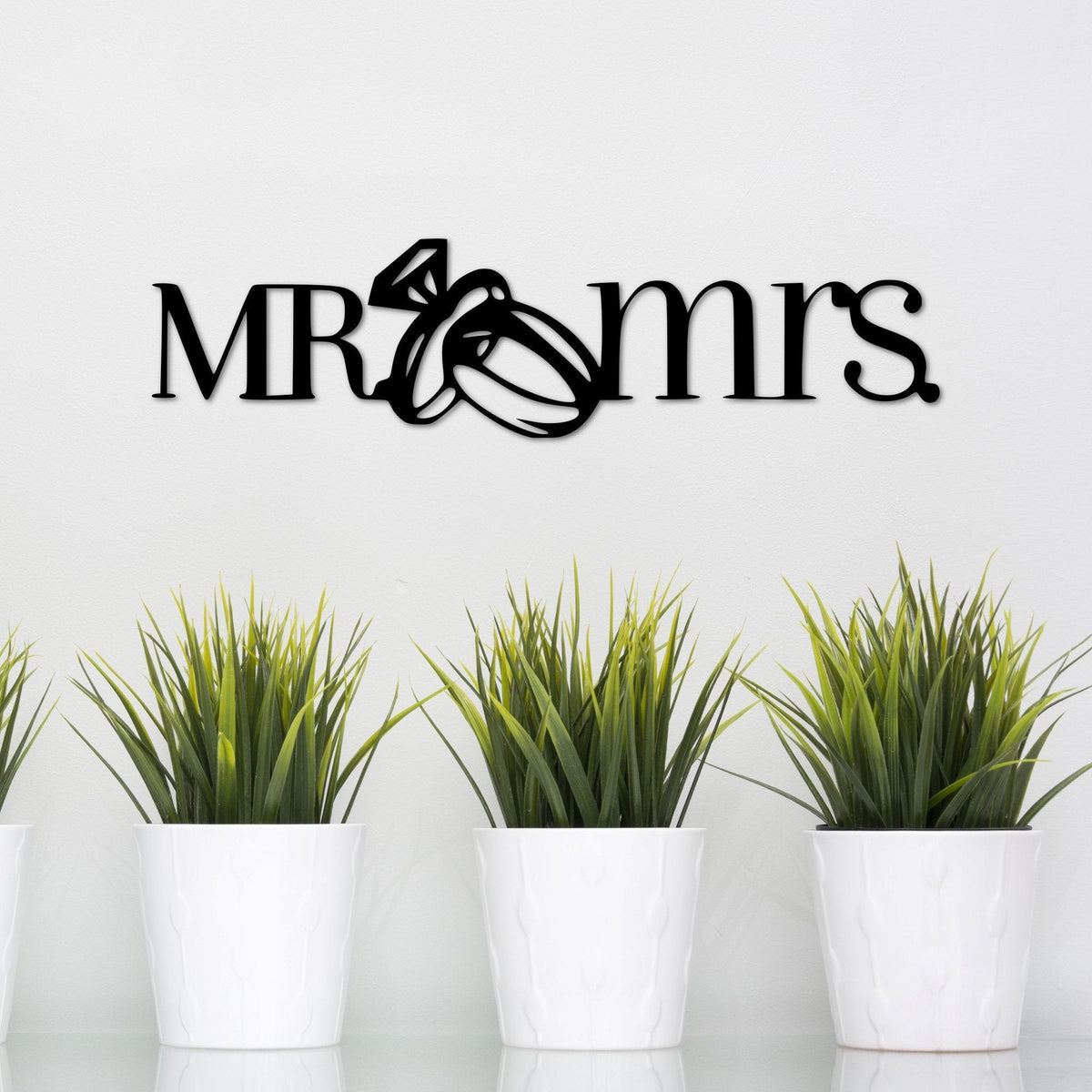 Mr And Mrs Sign With Wedding Rings Metal Master Bedroom Decor Wedding Gift Husband And Wife Wedding Sign Anniversary Gift For Wif