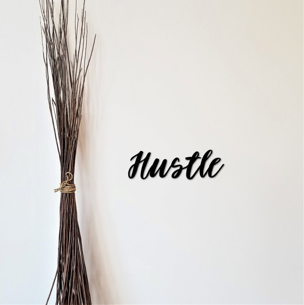 Hustle Word Sign Script Word For The Wall Hustle Entrepreneur Gift Office Sign Desk Accessories Gift Idea