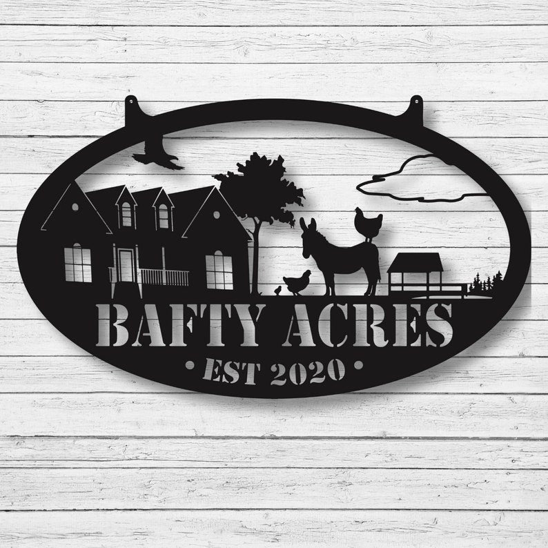 Custom Family Name Ranch Sign