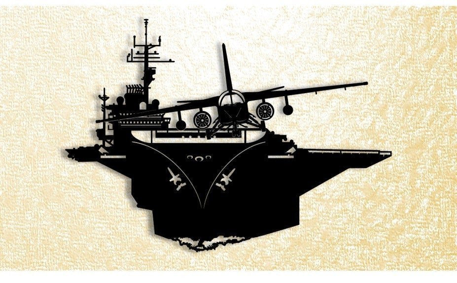 S3 Viking Launched From Carrier Metal Sign Cut Metal Sign Wall Decor