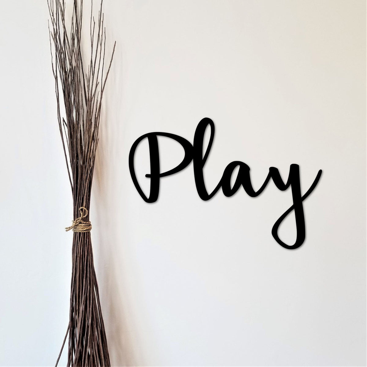 Play Word Sign Metal Word Art Play Room Wall Decor Music Decor Words For The Wall Kids Room Play Sign