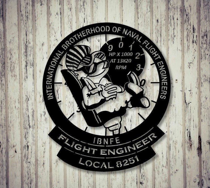 Ibnfe Local 8251 Xl Insignia Silhouette Metal Sign Cut Metal Sign Wall Decor