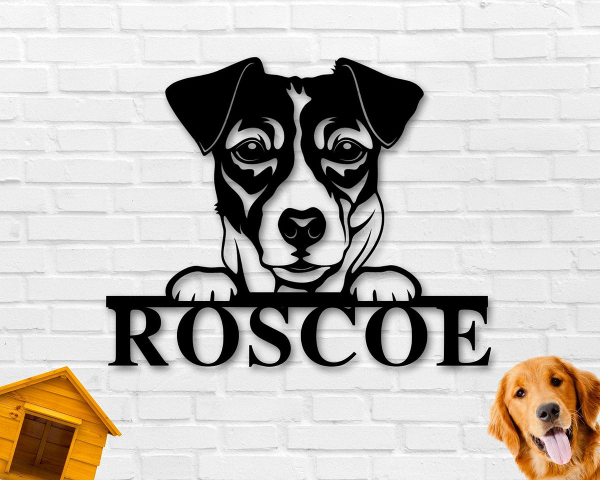 Jack Russell Terrier Dog Sign Jack Russell Terrier Metal Sign Jack Russell Terrier Name Sign Pet Name Sign Dog Lover Sign Gift For Pet