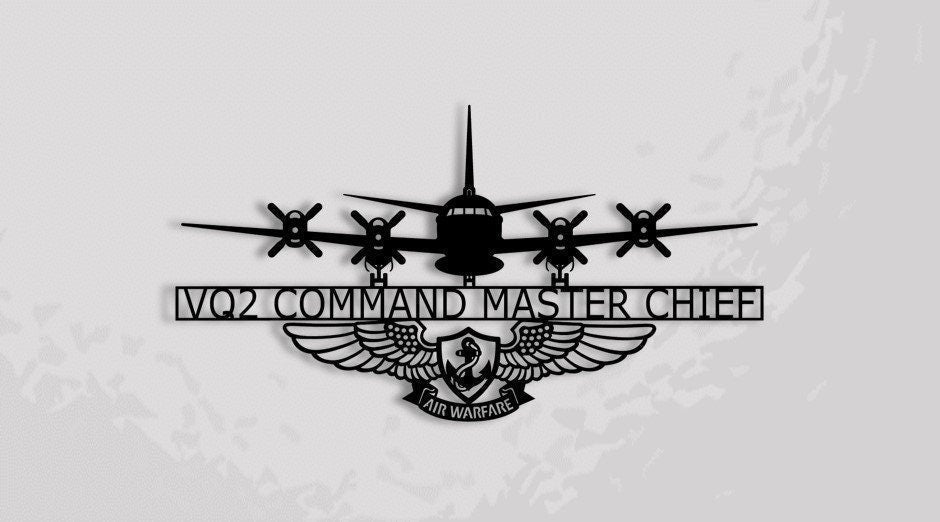 Ep3e Vq2 Command Master Chief With Eaws Wings Enlisted Aviation Warfare Specialist Metal Sign Cut Metal Sign Wall Decor