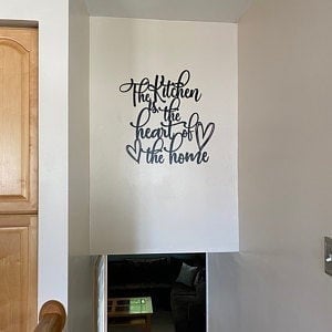 The Kitchen Is The Heart Of The Home Metal Kitchen Sign Decorative Gift For Mom Housewarming Gift For Kitchen