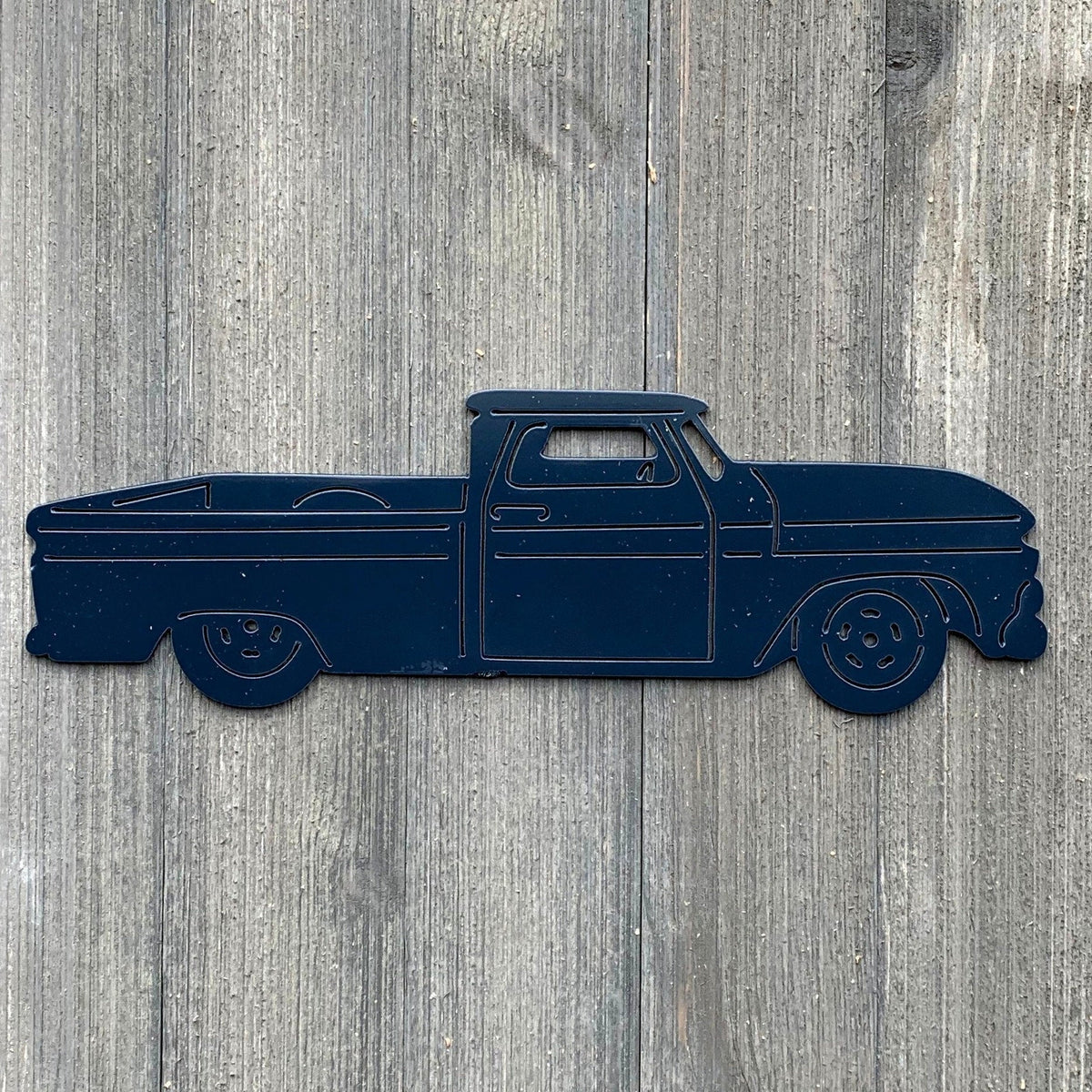 Vintage Chevy Truck Metal Sign Cutout Cut Metal Sign Wall Metal Art