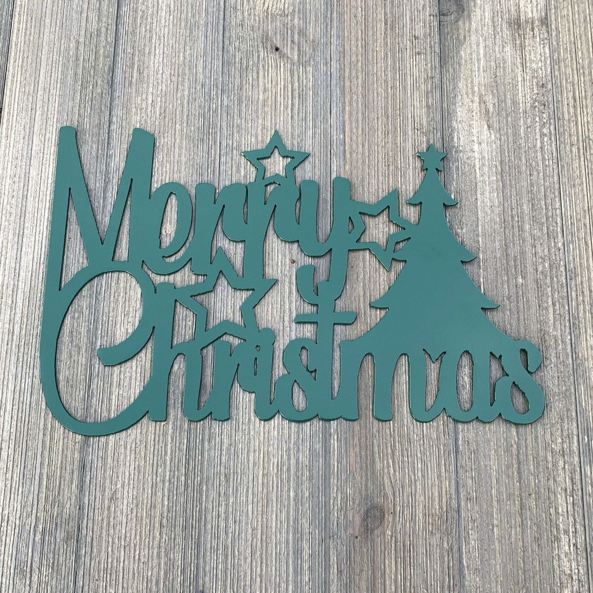 Merry Christmas Metal Sign Cutout Cut Metal Sign Wall Metal Art