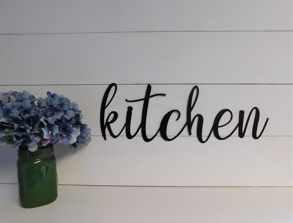Kitchen Sign Metal Kitchen Sign Rustic Word Art Sign Metal Signs Kitchen Signs